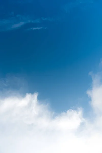 Image Clear Blue Sky White Clouds Day Time Background Usage — Stock Photo, Image