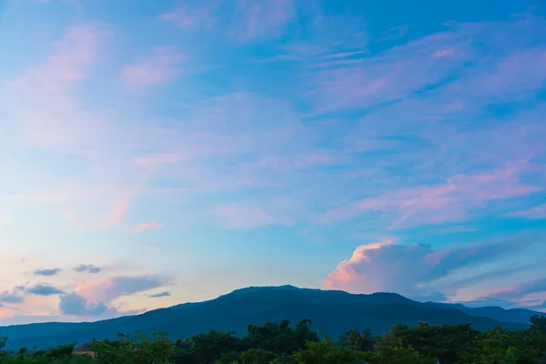 Image Beauty Sunny Day Mountain Background Doi Suthep Chiang Mai — Stock Photo, Image