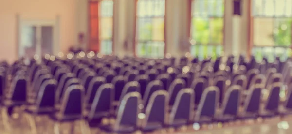 Wazig Beeld Van Leeg Auditorium Voor Achtergrondgebruik — Stockfoto