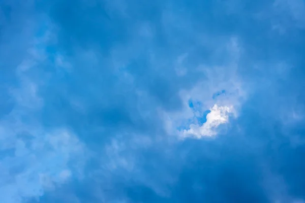 Obrázek Modré Oblohy Bílého Mraku Denní Čas Pro Použití Pozadí — Stock fotografie