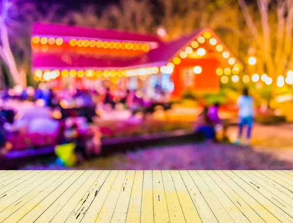 Abstract Wazig Beeld Van Nachtfestival Straat Wazig Achtergrond Met Bokeh — Stockfoto