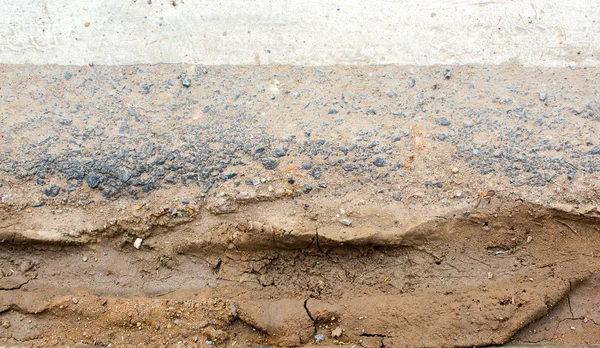 Primo Piano Sporca Immagine Strada Asfaltata — Foto Stock