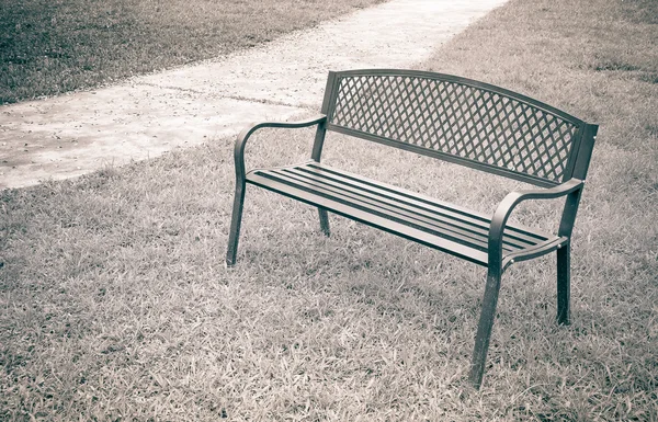 Wooden Park Bench Public Park Image — Stock Photo, Image