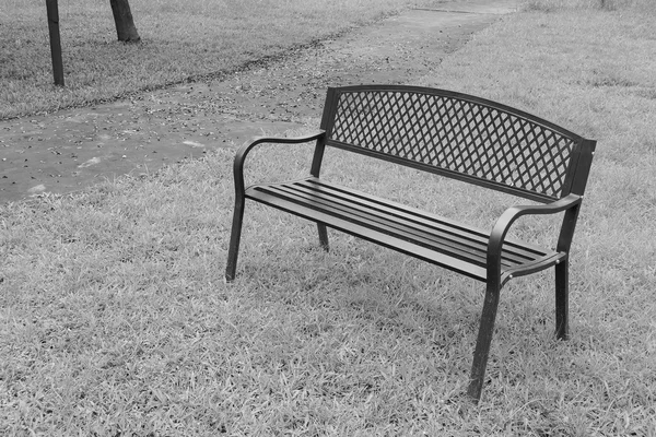 Wooden Park Bench Public Park Image — Stock Photo, Image