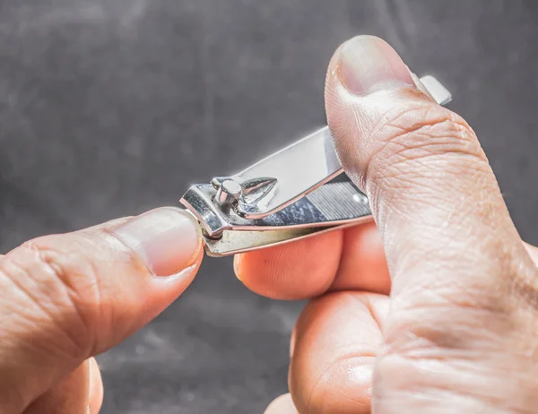 Close up shot of dirty nail cutter  image. — Stock Photo, Image