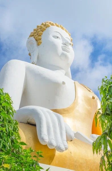 Statue de bouddha d'or dans le temple thaï, Thaïlande — Photo