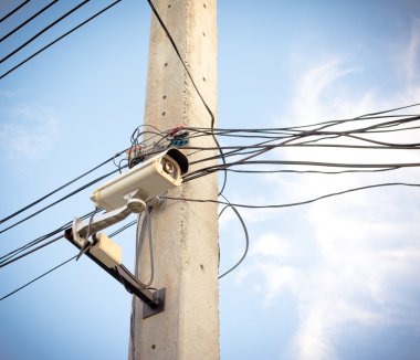 elektrik direği cctv kamera görüntüsü 