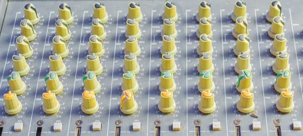 Sound mixer panel — Stock Photo, Image