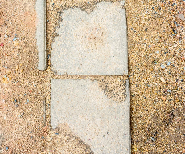 Soil and sidewalk — Stock Photo, Image