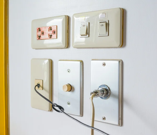 Plug on wall — Stock Photo, Image