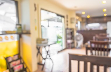 görüntü Coffee Shop bokeh ile arka plan bulanıklık