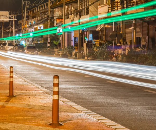 Long exposure image of car  light Royalty Free Stock Images