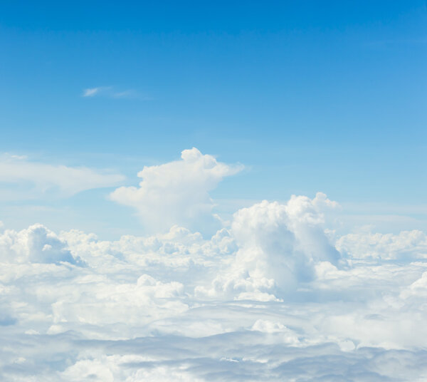 white cloud and blue sky background image