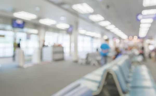 Verschwommene Wartesesselzone Flughafen Verwendung Als Hintergrund — Stockfoto