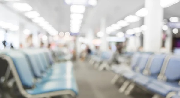 Verschwommene Wartesesselzone Flughafen Verwendung Als Hintergrund — Stockfoto