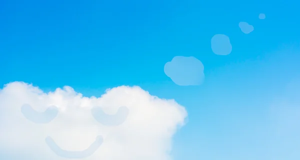 Щасливе Блакитне Небо Фоні Зображення Дня Чистого Неба — стокове фото