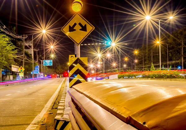 Long exposure traffic scene of Thailand — Stock Photo, Image