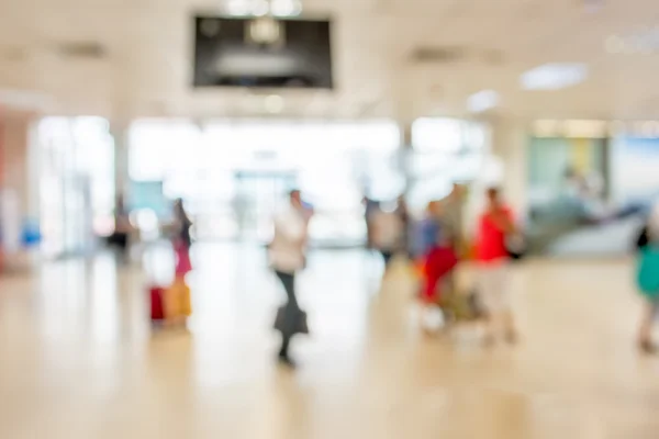 Verschwommene Wartezone am Flughafen, Verwendung als Hintergrund — Stockfoto