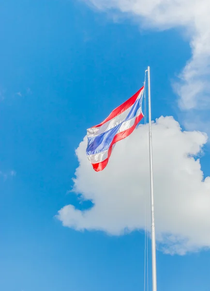 Thaiföld Nemzeti Zászló Képe — Stock Fotó