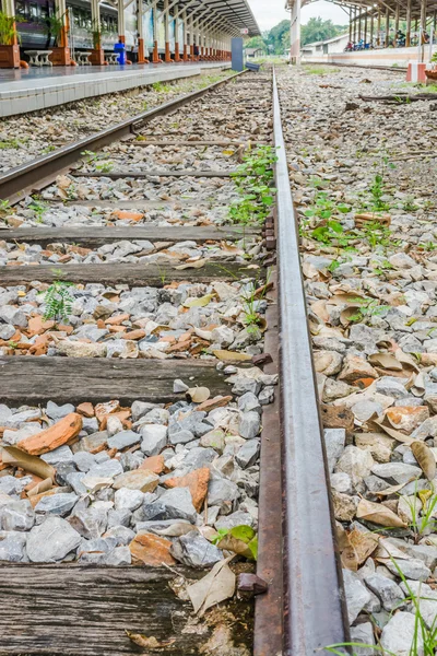 Image Railway Lines Travel Railway Station — Stock Photo, Image