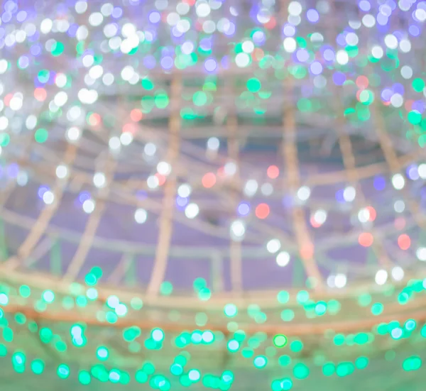 Image Defocused Ligths Christmas Tree — Stock Photo, Image