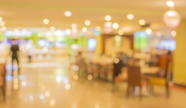 Bokeh büyük restoranda görüntüsünü .