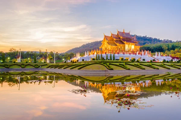 Kham Luang Northern Thai Style Building Royal Flora Temple Ratchaphreuk — Stock Photo, Image