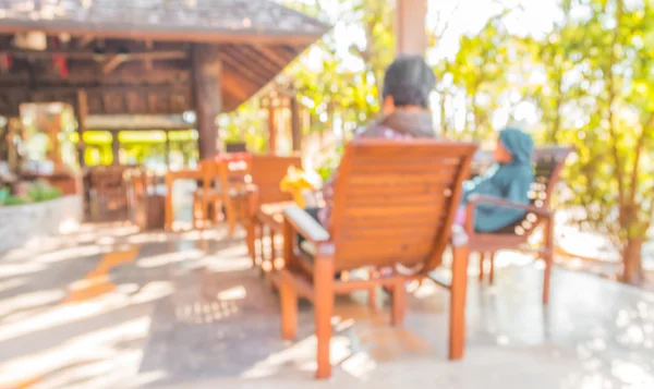 Imagen borrosa de en la sala de estar cerca del jardín . —  Fotos de Stock