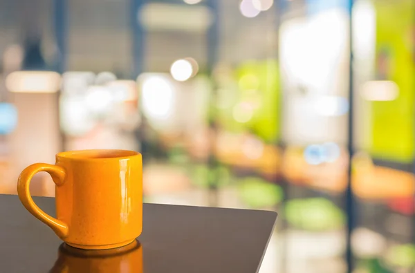 Cafetería Fondo Borroso Con Imagen Bokeh — Foto de Stock