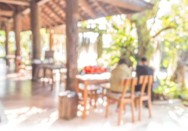 garden yakınındaki oturma odasında görüntü bulanıklığı. 