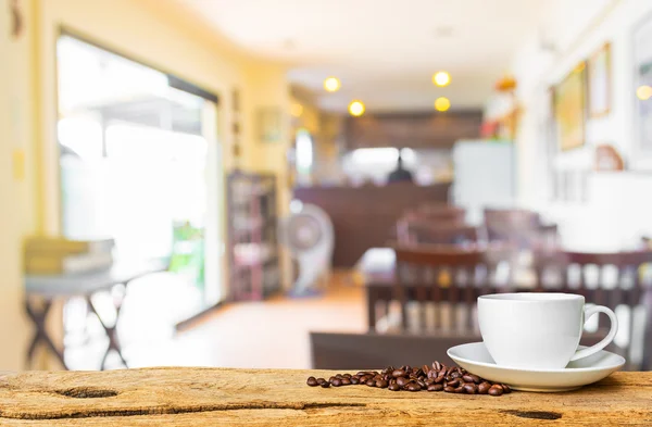 Cafetería fondo borroso con bokeh — Foto de Stock