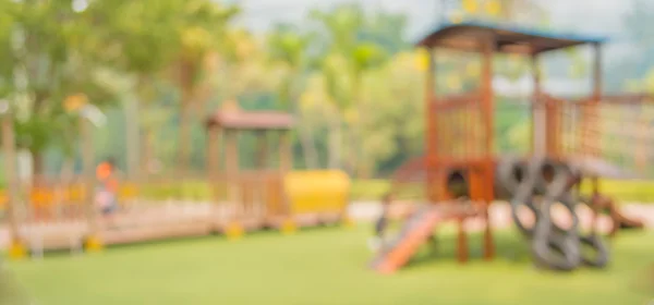 Imagen Desenfocada Borrosa Del Parque Infantil Parque Público Para Uso — Foto de Stock