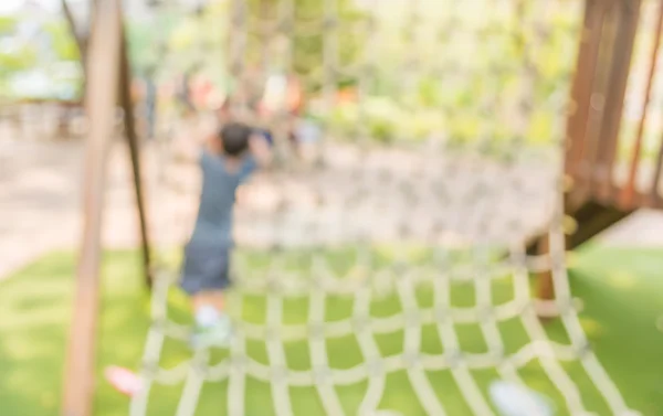 Immagine Sfocata Sfocata Del Parco Giochi Bambini Nel Parco Pubblico — Foto Stock