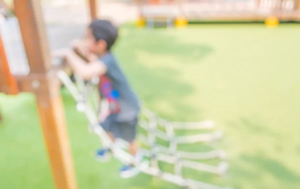 Defocused Blur Image Children Playground Public Park Background Usage — Stock Photo, Image