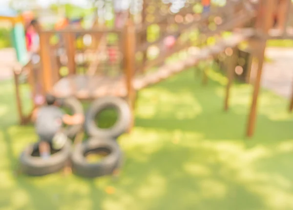 Kamu Parkındaki Çocuk Parkının Arka Plan Kullanımı Için Bulanık Bulanık — Stok fotoğraf