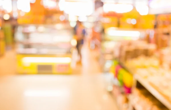 Imagem Borrão Loja Alimentos Com Bokeh Para Uso Segundo Plano — Fotografia de Stock