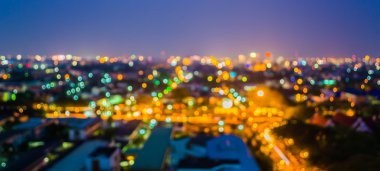 Chiang Mai, Tayland için arka plan kullanım üzerinden lighhts bulanıklık.