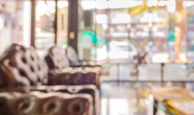 Arka plan kullanımı için lüks oturma odasının bulanık görüntüsü .