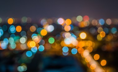 Chiang Mai, Tayland için arka plan kullanım üzerinden lighhts bulanıklık.