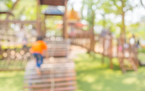 Kamu Parkındaki Çocuk Parkının Arka Plan Kullanımı Için Bulanık Bulanık — Stok fotoğraf
