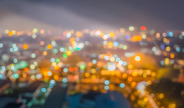 Blur lights from Chiang Mai, Thailand for background usage . — Stock Photo, Image