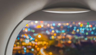 Chiang Mai, Tayland için arka plan kullanım üzerinden lighhts bulanıklık.