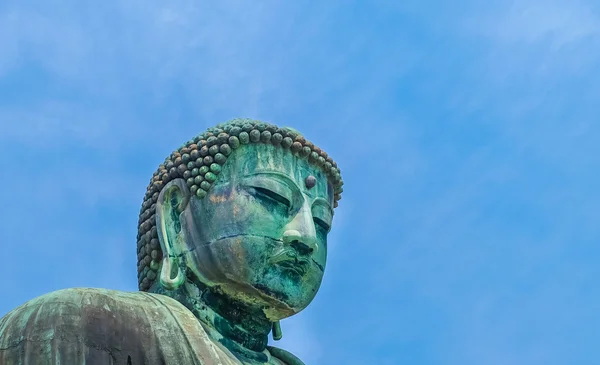 Obraz posągu Wielkiego Buddy brąz w Kamakura, Świątynia Kotokuin — Zdjęcie stockowe