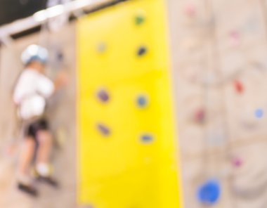 tırmanma duvarı, insanların bulanık görüntü bokeh ile arka plan bulanıklık .