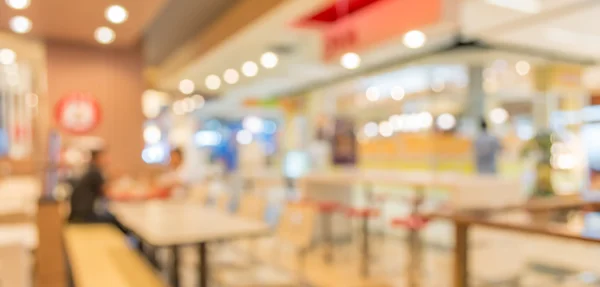 Imagen Borrosa Restaurante Centro Comida Con Fondo Bokeh Foy Luz — Foto de Stock