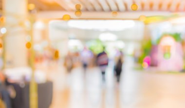 insan bir modern iş merkezinin lobide görüntü bulanıklığı