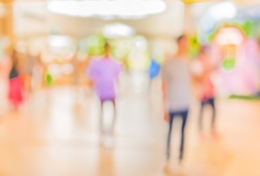 insan bir modern iş merkezinin lobide görüntü bulanıklığı