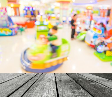 Arcade oyun imalat bokeh görüntü ile arka plan bulanıklık.