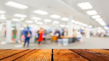Blur image of airport with bokeh
