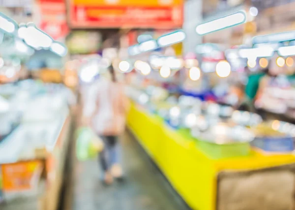 Imagem do mercado desfocado — Fotografia de Stock